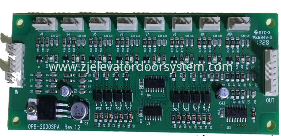 Hyundai Elevator COP Communication Board OPB-2000SPA Rev 1.2